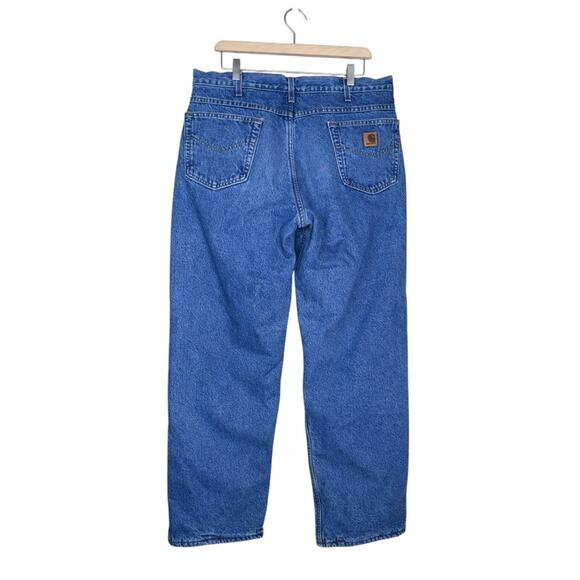 Carhartt Mens 36x30 Fleece Lined Straight Leg Jeans - Picture 2 of 10